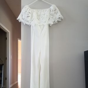 Ladies White jumpsuit